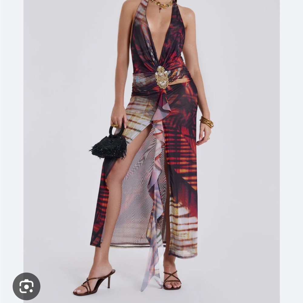 Jaded London Cindy Plunge Dress size 2